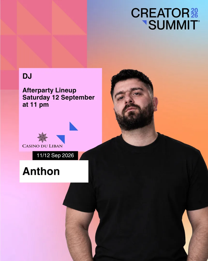 Anthon, DJ · Afterparty lineup, Saturday 12 September at 11 pm